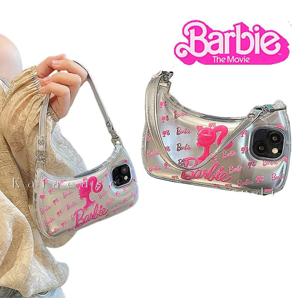 Barbie Handväska Style Phone case För Iphone14promax Tecknad Kawaii Girls Princess Smartphone Shell Kvinnor Cover iPhone13pro