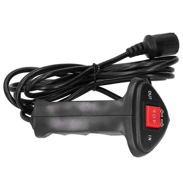 Universal elektrisk vinschkontroll Trådlös fjärrkontroll med 9,2 fot kabel Lämplig för avstängning black