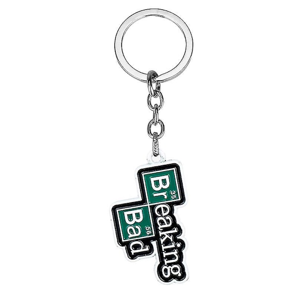 Smycken Tv Breaking Bad Ba Br Nyckelring Chemucal Symbol Heisenberg Mask Walter Cosplay Pendant Nyckelring Nyckelring H
