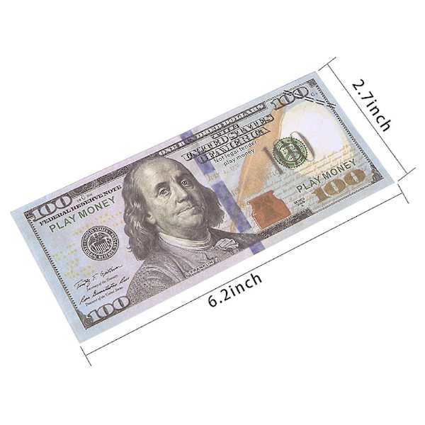300 kpl Prop Money Dollars Replica Dollar Seteli Fake Play Money Matkamuisto Seteli Teeskentele Dollarin Seteleitä 500PCS