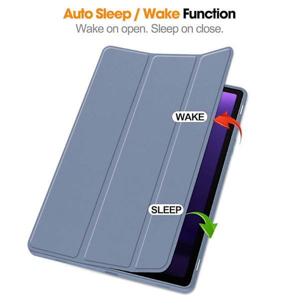 Smart läder case för Samsung Galaxy Tab S9 Fe Lavender
