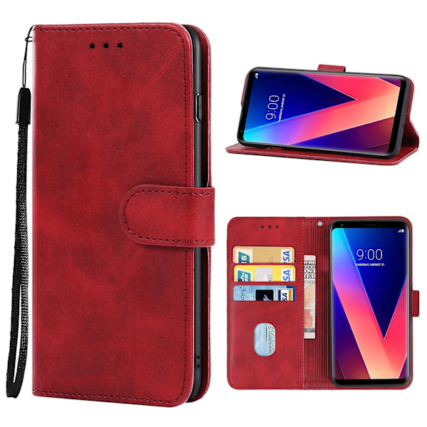 Nahkainen phone case LG V30+:lle Red