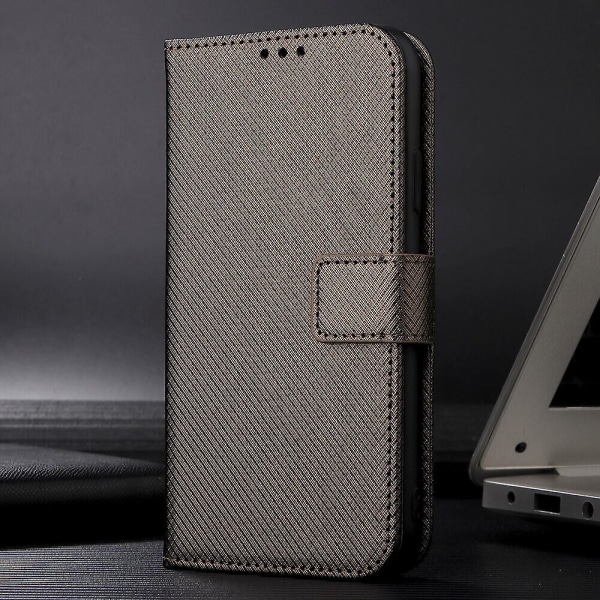 Kompatibel med Samsung Galaxy A55 5G Case, Kickstand Kortholder Cover Magnetisk pung etui til Samsung Galaxy A55 5G Brown