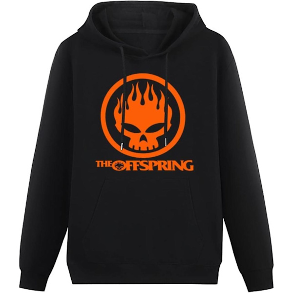 The Offspring Skull Black Herre-hættetrøje Sort Sweatshirt-n211 M