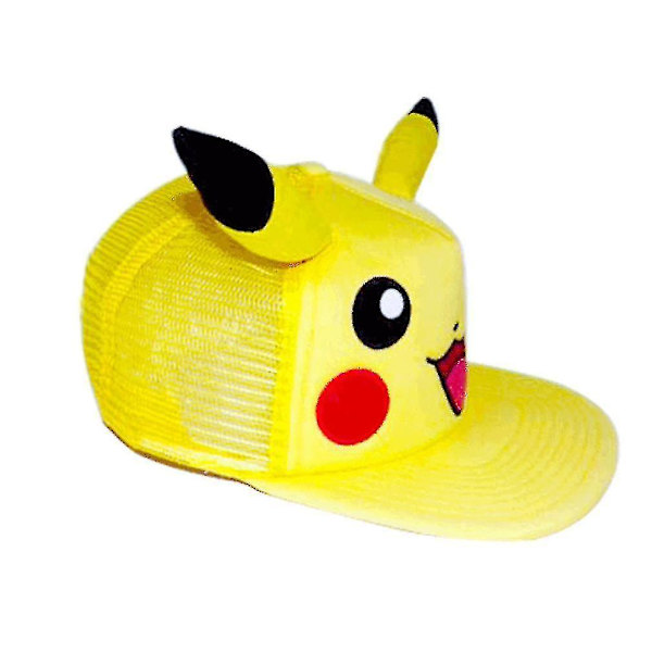 Sencu Pikachu brodeerattu pesäpallohattu - Unisex Casual Snapback cap litteällä reunalla ja mesh