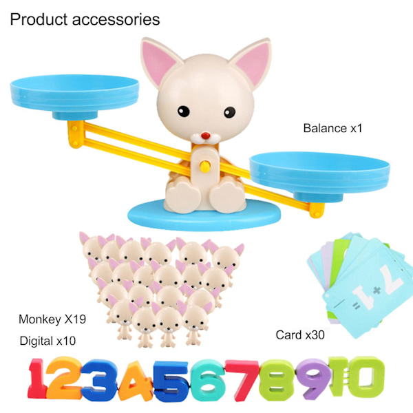 Spela Brainy Balancing Dog Math Game & Educational Dog Scale Math Toy