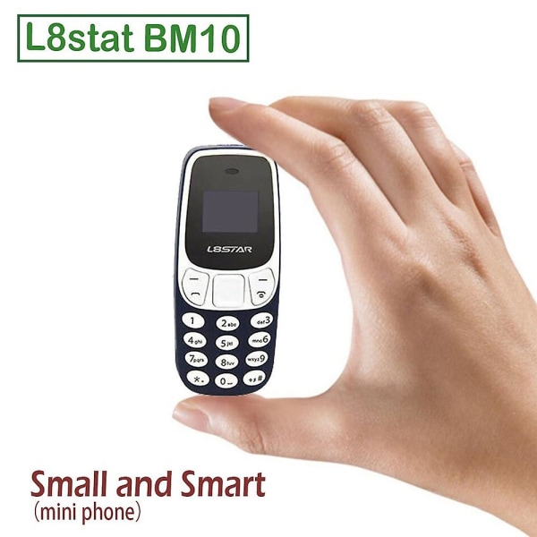 Bm70 Mini Small Gsm -matkapuhelimen Bluetooth Dialer -matkapuhelinkuuloke 1 Black