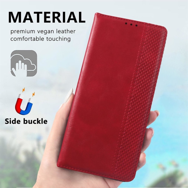 Kompatibel med Ulefone Armor 8 Case, Folio Cover Magnetic Wallet Læder Taske til Ulefone Armor 8 C2