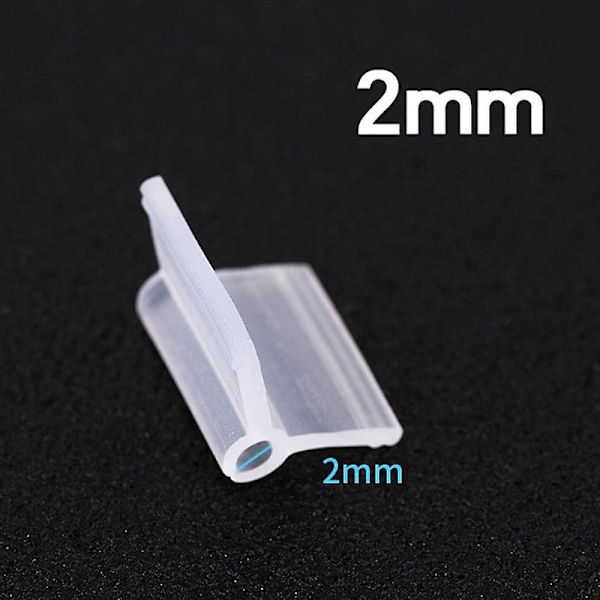 100 stk Plastic Havearbejde Podning Clips Mini Transparent Tomat Plant Support Klemmer 2mm