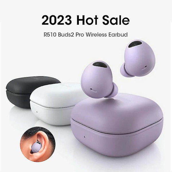 2023 Uudet Buds2 Pro Tws R510 -nappikuulokkeet Bluetooth kuulokkeet Buds 2 Pro langattomat kuulokkeet mikrofonilla Hifi Stereo Peliurheilu White