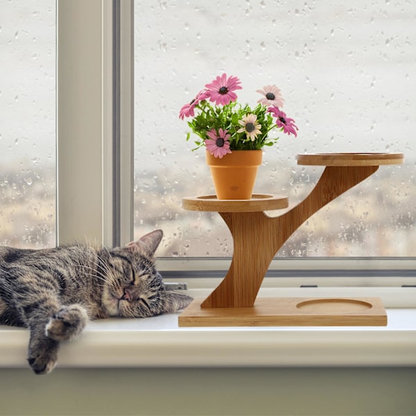 Krukväxter Blomkrukhylla inomhus Växtställ Växtförvaringsställ Blomställ 22X10CM