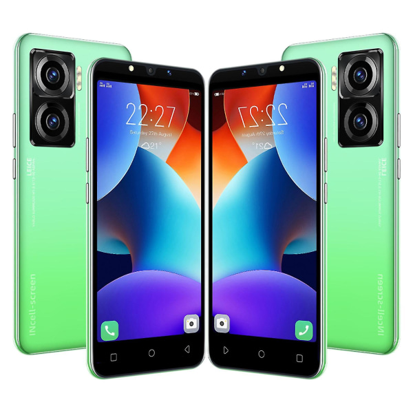 Standard smarttelefon 1gb+8gb dual-core med GPS 5.0-tommer Android 2500mah mobiltelefon Green EU