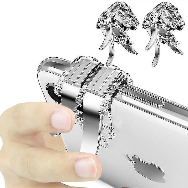 Metal Smartphone Mobile Gaming Trigger For Pubg Mobile Gamepad Fire Aim Button