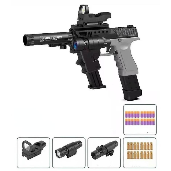 Hywell Tactical Accessories Glock Pistol Shell Ejection Soft Bullet Gun Manuaalisesti ladattava Eva Simulation Lasten lelupistooli style 3