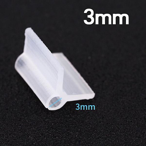 100 stk Plastic Havearbejde Podning Clips Mini Transparent Tomat Plant Support Klemmer 3mm