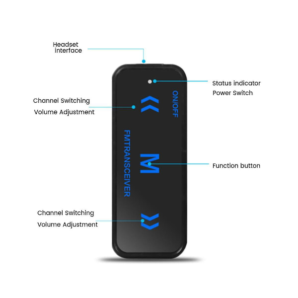 2kpl Mini Walkie Talkie 400-470mhz 2-suuntainen radio 3w ​​lähetin-vastaanotin kuuloke kuulokemikrofoni kuulokkeet USB virralla Black