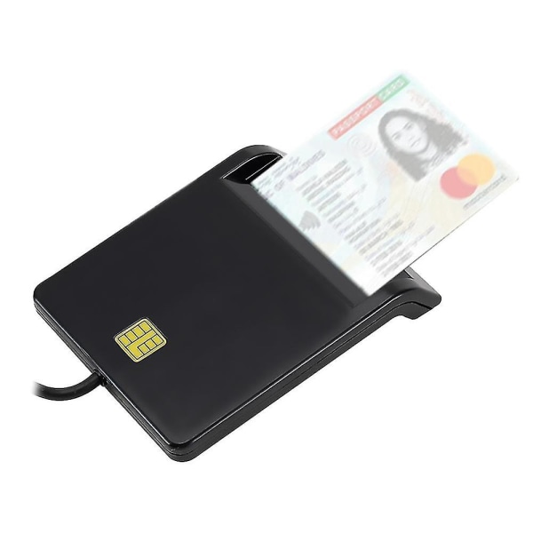 Usb smartkortlæser til bankkort Ic/id Emv kortlæser høj kvalitet til Windows 7 8 10 Linux OS Usb-ccid Iso 7816