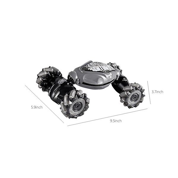 Rc Cars Gesture Rc Car Large 1:14 Skala, 4Wd 2.4G Håndstyret fjernbetjeningsbil, All Terrains Trucks til drenge Gesture Rc Stunt Car for Alder 4-12 W Gray Free Size
