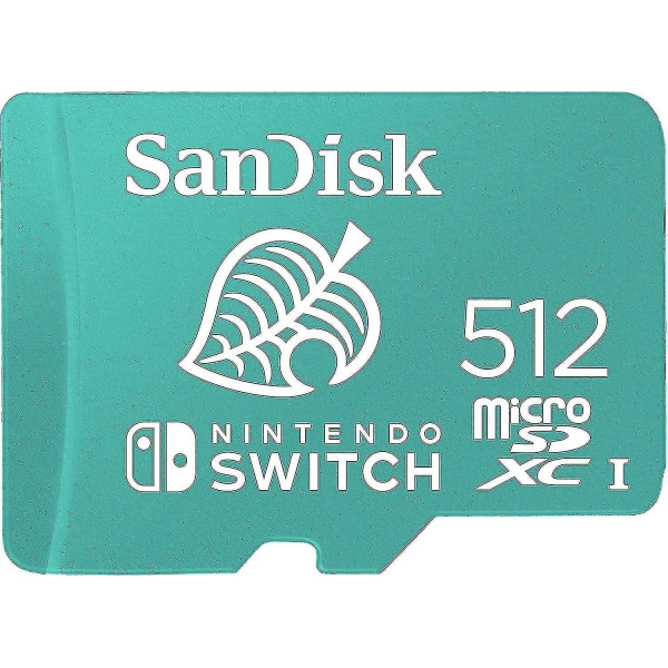 Ersättningar Sandisk 512gb Microsdxc Uhs-i-kort kompatibelt med Nintendo Switchgreen