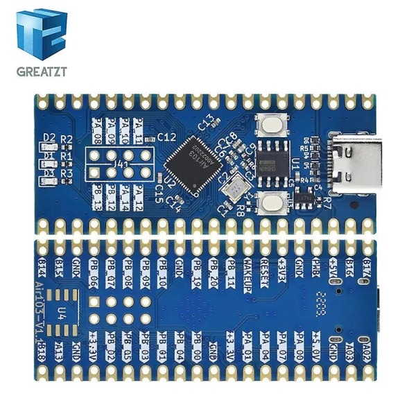 Air103 Development Board Type-c 32-bittinen 240mhz Core Board Luatos Xt804 Lua -järjestelmä tukee multi LCD/spi/eink Arduinolle