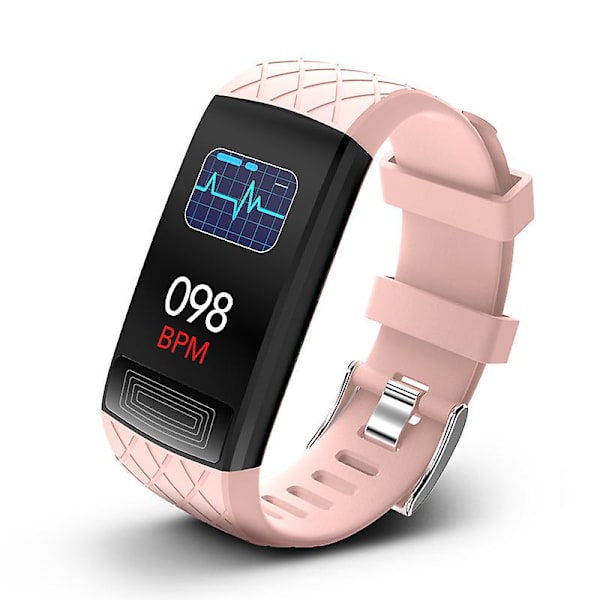 Aktivitetsarmbånd med EKG, puls, blodtryk, blodtryk pink