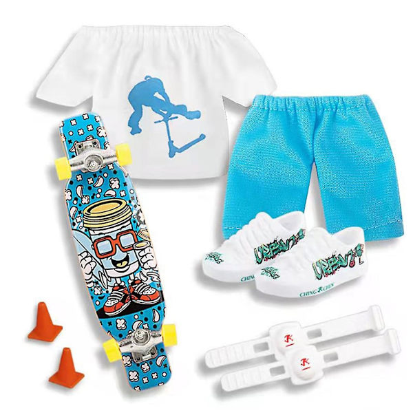 Set Otelautakengät ja -housut Sormirullalauta kenkien kanssa Blue Series