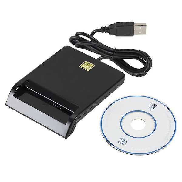 USB smartkortläsare för bankkort Ic/id Emv kortläsare Hög kvalitet för Windows 7 8 10 Linux OS Usb-ccid Iso 7816