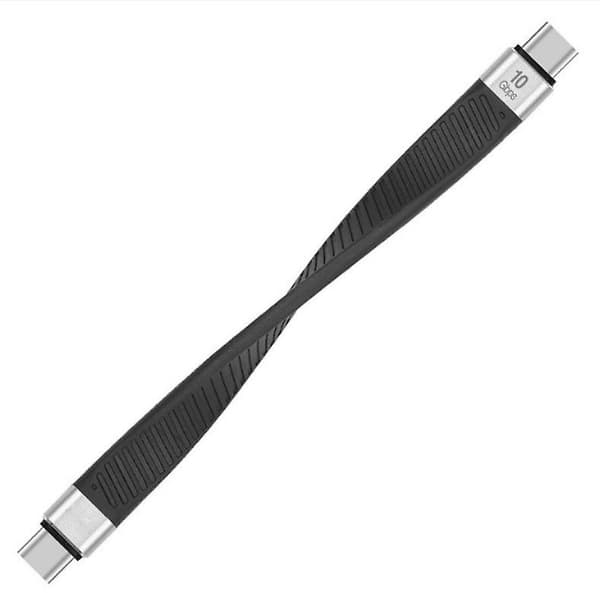 INF Kort USB-C til USB-C-kabel 100W 10Gbps (13,4 ) Black