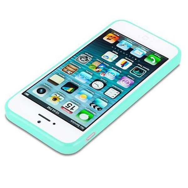 iPhone 5 / 5S / SE 2016 Hülle Handy Cover TPU case - Matta Farben CANDY BLUE iPhone 5/5S/SE 2016