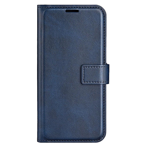 Til Motorola Moto G24 4G magnetisk telefontaske PU Læder Pung Style Cover Blue