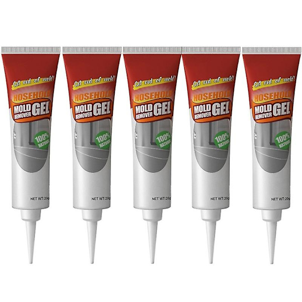 1-5 stk Dyb skimmelfjerner gel, husholdningsskimmelfjerner gel til køkken badeværelse vægfliser pletter Vask 100g