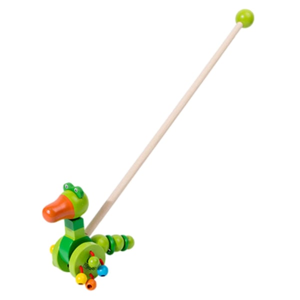 Træ Push Along Walking Legetøj, Småbørn Push Toy, Træ Børn Walking, Walking Småbørns Legetøj til indendørs kravle Caterpillar Multi