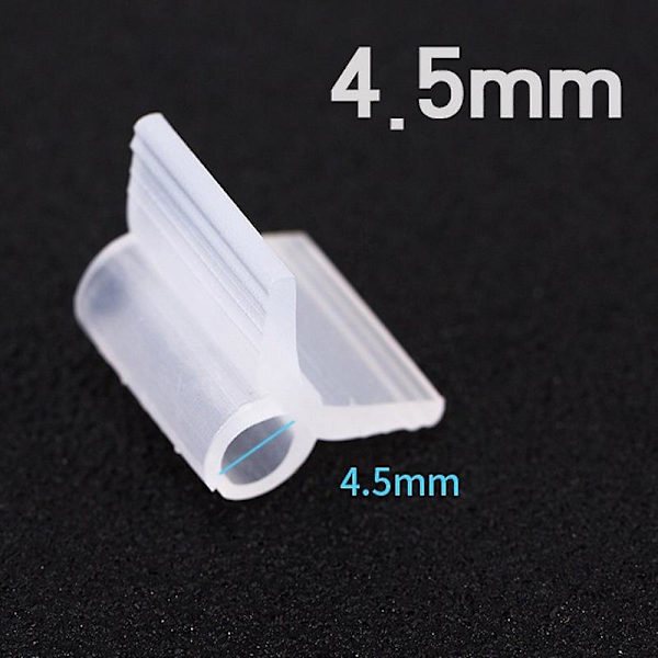 100 stk Plastic Havearbejde Podning Clips Mini Transparent Tomat Plant Support Klemmer 4.5mm