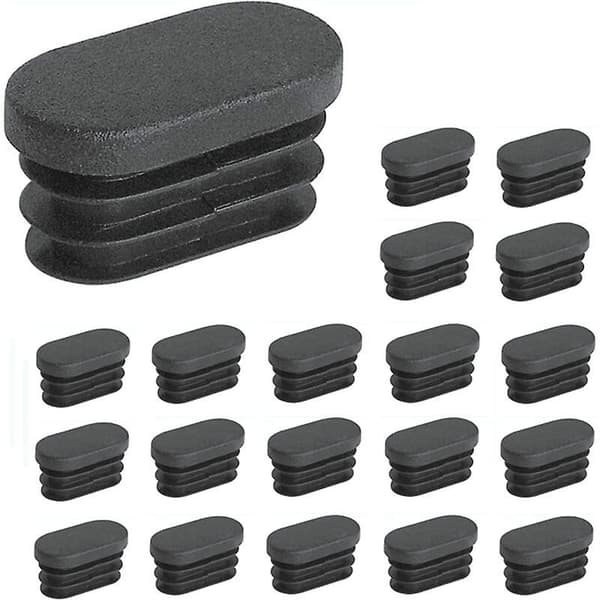Plastspetsar för möbelben Ovala spetsar för stolsben Plastspetsar för möbelben Ovala spetsar för studsmattastolar 20 stycken (15x30mm)