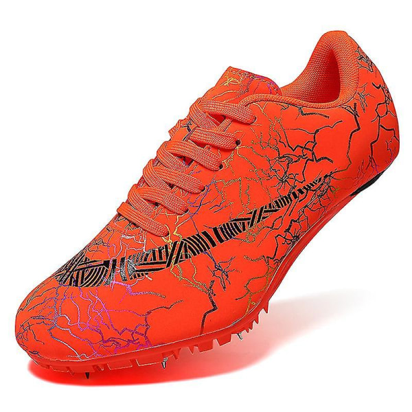 Herre atletiksko Spikes Track Race Jumping Sneakers Professionelle Running Nail Spikes Sko Hj259 Orange 40