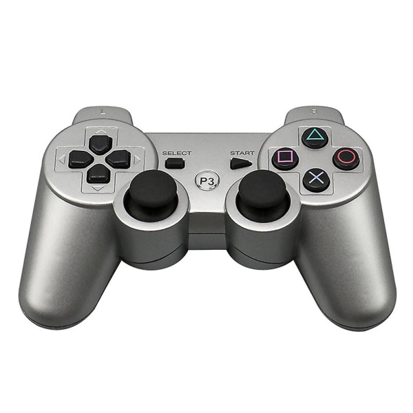 För Ps3 Wireless Bluetooth 30 Controller Game Handle Remote Gamepad Stock Silver Gray