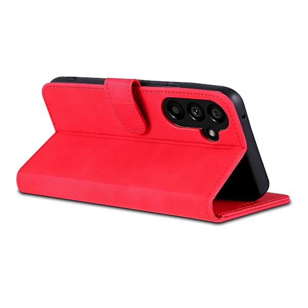 Til Samsung Galaxy A55 5G Læder Taske Pung Telefon Cover Magnetisk lås Red