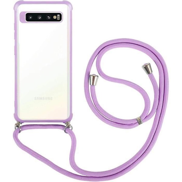 Samsung Galaxy S10 Plus Lanyard Case Clear TPU Muodikas ja käytännöllinen riippuketjun säätimellä