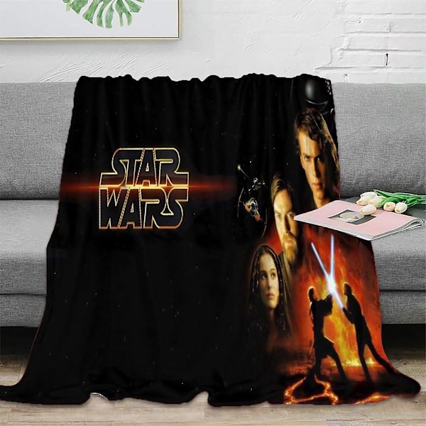 Star Wars 3d tæppe Super ultra blødt flannel fleece tæppe Kast Fluffy Varm Hyggeligt flannel mikrofiber rejsetæppe til seng og sofa Letvægts Thr 80x60in 200x150cm