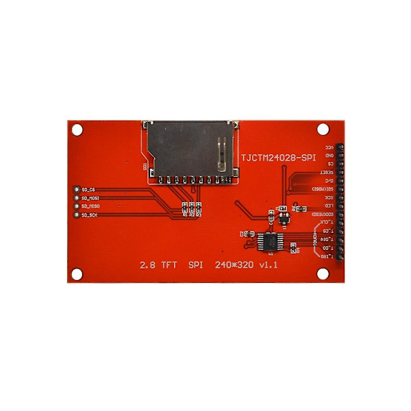 2,8 tum Spi Tft LCD-modul 240x320 Ili9341 med touch-LCd-modul As Shown