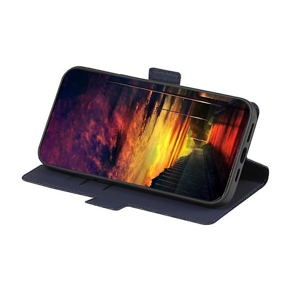 För Samsung Galaxy A41 Twill Texture Phone case Blue