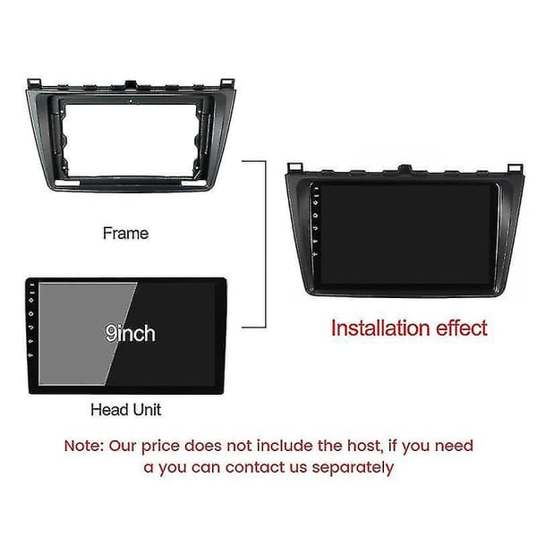 För Mazda6 Mazda 6 2008 - 2012 Bilradio Instrumentbräda Panel Power Nätsladd Canbus Frame