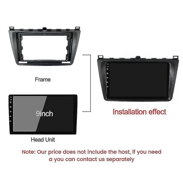 Til Mazda6 Mazda 6 2008 - 2012 Bilradio Dashboard Panelramme Strømledning Canbus Canbus
