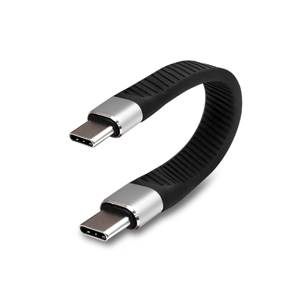 INF Kort USB-C til USB-C-kabel 100W 10Gbps (13,4 ) Black
