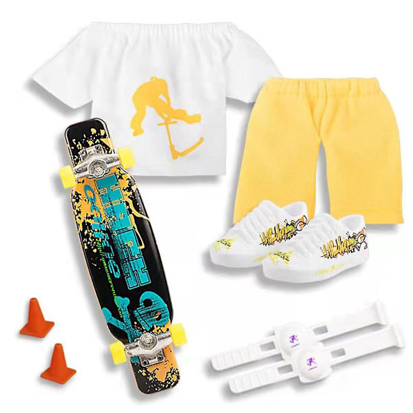 Set Otelautakengät ja -housut Sormirullalauta kenkien kanssa Yellow Series