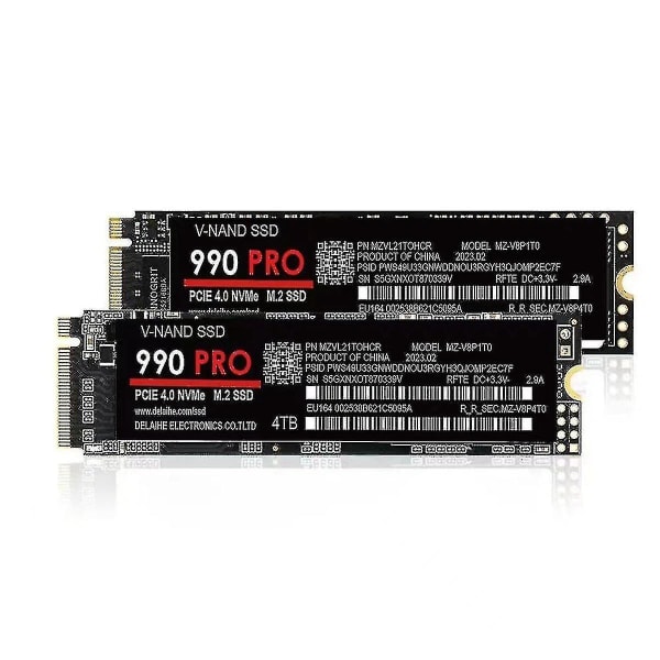 Ssd Solid State 4tb 990 Pro M.2 2280 Ssd Pcie 4.0 Nvme Gaming Intern harddisk 7450mb/s Kompatibel