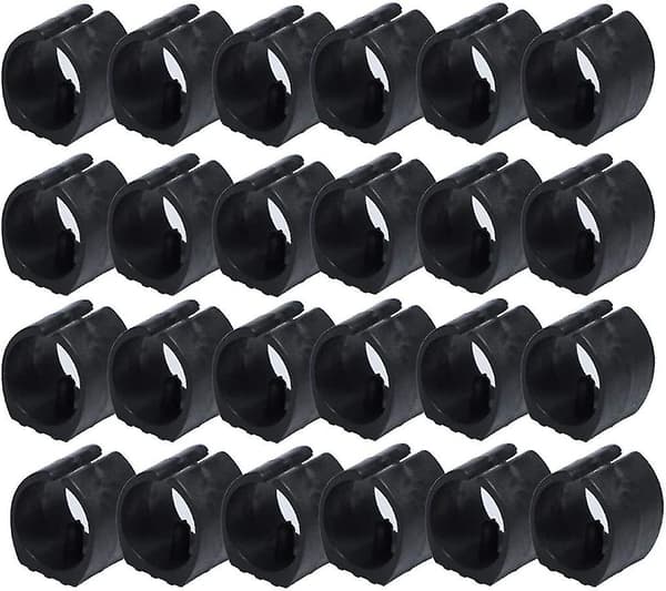 24 st Stolfot Golvglidar Enkla stift U-formade kepsar 20mm