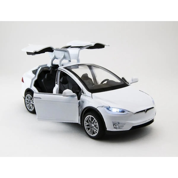 2024, bilmodell Tesla Model X Suv Alloy Simuleringsleksak, barnpresent