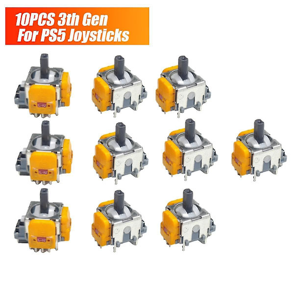 10 st 3:e generationens styrspakar för PS5 Hall Elektromagnetiska högprecisionsjusterbara joysticks