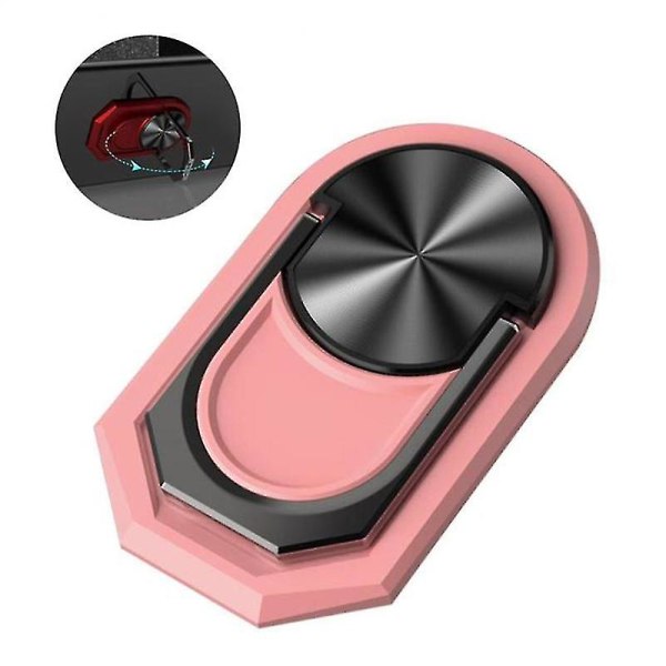 360 kokoontaittuva matkapuhelinteline Kännykkäsormusteline Sormuskahvapuhelinteline Pink